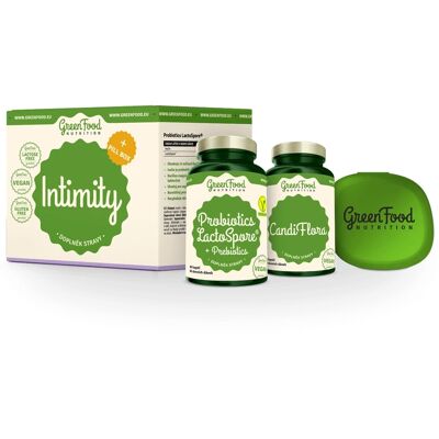 GreenFood Nutrition Intimity + Pillbox - Podpora imunitního systému a zdraví hub GreenFood Nutrition Intimity + Pillbox - Podpora imunitního systému a zdraví hub