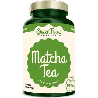 GreenFood Nutrition Matcha Čaj - Soustředění & Výkon - 90 kapslí GreenFood Nutrition Matcha Čaj - Soustředění & Výkon - 90 kapslí