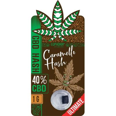 Euforia Hash Caramello - 40% CBD, 1 g - Hash Euforia Hash Caramello - 40% CBD, 1 g - Hash