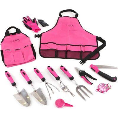 Sixtol Garden Pink 12 - Zestaw narzędzi ogrodniczych Sixtol Garden Pink 12 - Zestaw narzędzi ogrodniczych