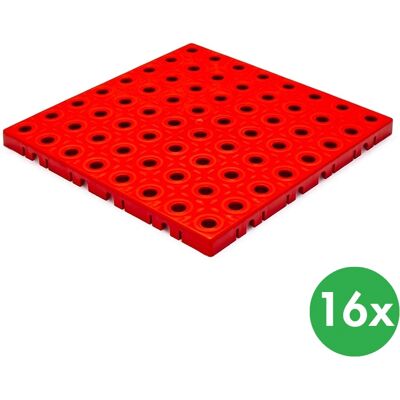 B2B Partner - GripTil - rot - 25x25 cm - PVC-Bodenfliese B2B Partner - GripTil - rot - 25x25 cm - PVC-Bodenfliese