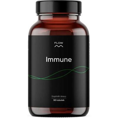FLOW Immune - 90 Přírodních Kapslí Podpora Imunitního Systému FLOW Immune - 90 Přírodních Kapslí Podpora Imunitního Systému