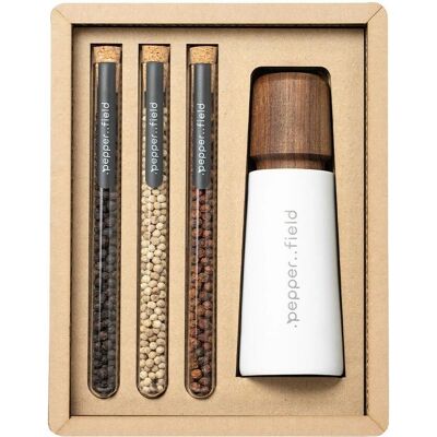 pepper - Glasröhrchenset - Kampot pepř - Koření sada pepper - Glasröhrchenset - Kampot pepř - Koření sada
