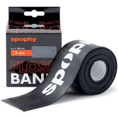 Spophy Flossband Černý - Kompresní Pásky na Sport a Rehabilitaci Spophy Flossband Černý - Kompresní Pásky na Sport a Rehabilitaci
