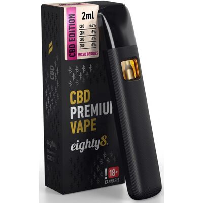 Eighty8 CBD Vape Pen - Gemischte Beeren - 45% CBD - 2 ml Eighty8 CBD Vape Pen - Gemischte Beeren - 45% CBD - 2 ml
