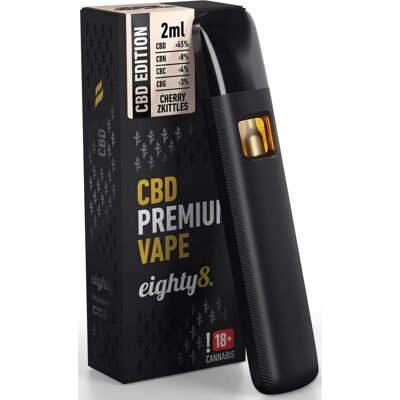 Eighty8 Cherry CBD Vape Pen - 45% CBD - 2 ml - Vape Pen Eighty8 Cherry CBD Vape Pen - 45% CBD - 2 ml - Vape Pen