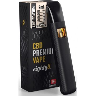 Eighty8 Super Silver Haze CBD Vape Pen - CBD Vape Pen Eighty8 Super Silver Haze CBD Vape Pen - CBD Vape Pen