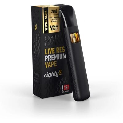 Eighty8 Banana Runtz CBD Live Resin Vape - 92% CBD - 2 ml Eighty8 Banana Runtz CBD Live Resin Vape - 92% CBD - 2 ml