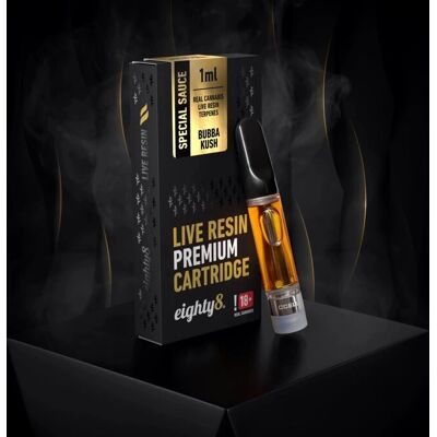Eighty8 CBD Cartridge Bubba Kush - Lebendige Harz-Terpene, 1ml Eighty8 CBD Cartridge Bubba Kush - Lebendige Harz-Terpene, 1ml