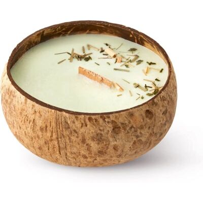 Tropicandle Lemongrass & Ginger Wooden Wick Candle - Scented 350ml Tropicandle Lemongrass & Ginger Wooden Wick Candle - Scented 350ml