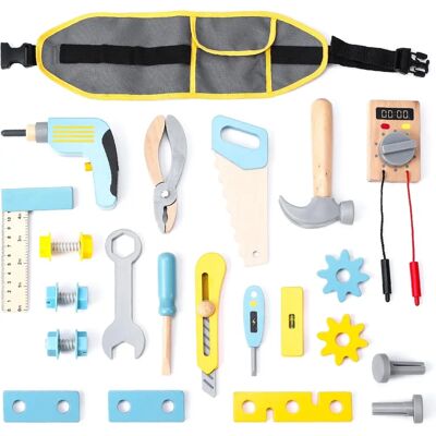 Ensemble d'outils UMU Toys - Jouet d'activité en bois pour enfants 3+ - Publicité Ensemble d'outils UMU Toys - Jouet d'activité en bois pour enfants 3+ - Publicité