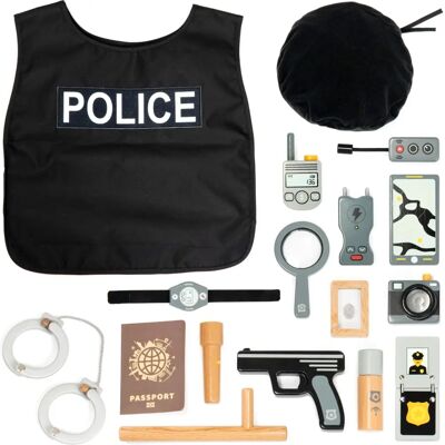 Zestaw policyjny z drewna UMU Toys - Gra w rolę dla dzieci - 3+ Zestaw policyjny z drewna UMU Toys - Gra w rolę dla dzieci - 3+