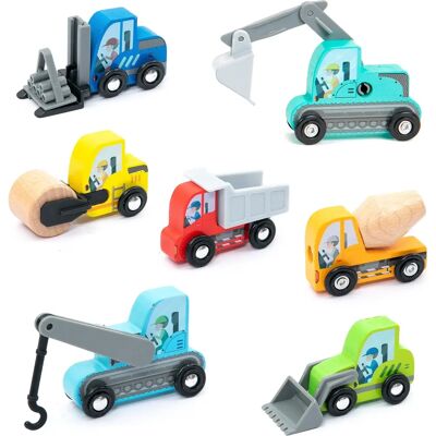 UMU Toys Véhicules de construction - Bois, pour enfants 3+ - Publicité UMU Toys Véhicules de construction - Bois, pour enfants 3+ - Publicité