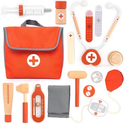 Ensemble de docteur mini UMU Toys - Jouet d'activité en bois pour enfants - Publicité Ensemble de docteur mini UMU Toys - Jouet d'activité en bois pour enfants - Publicité