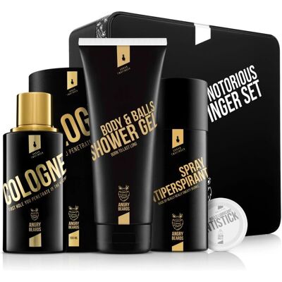 Angry Beards Twofinger Notorius Set Regalo - Confezione regalo per uomo Angry Beards Twofinger Notorius Set Regalo - Confezione regalo per uomo