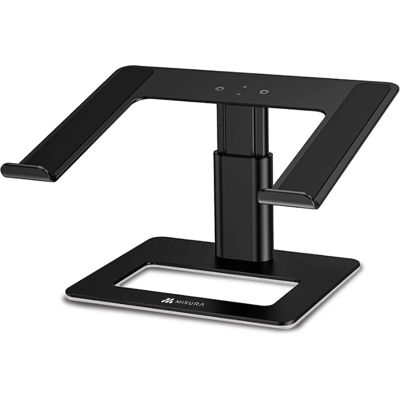 Stojan na notebook a tablet Misura - nastavitelné, hliník, černý Stojan na notebook a tablet Misura - nastavitelné, hliník, černý
