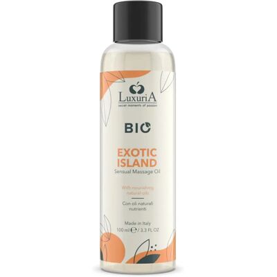 Luxuria Bio Exotic Island Massageöl - Natürlich, Parabenfrei, 100ml Luxuria Bio Exotic Island Massageöl - Natürlich, Parabenfrei, 100ml
