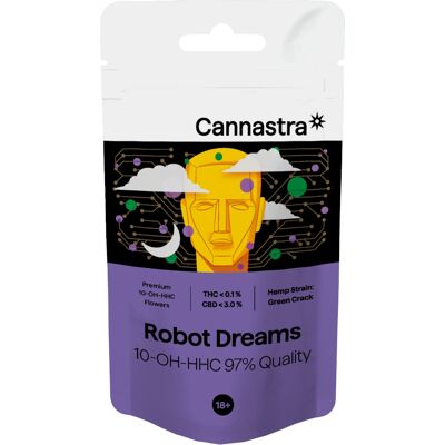 Cannastra 10-OH-HHC Robot Flower Dreams - Cannabis Blume 97% Qualität Cannastra 10-OH-HHC Robot Flower Dreams - Cannabis Blume 97% Qualität