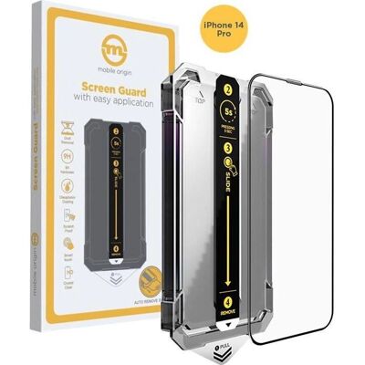 Mobile Origin iPhone 14 Pro Displayschutz - Klar / Schwarzer Rand Mobile Origin iPhone 14 Pro Displayschutz - Klar / Schwarzer Rand