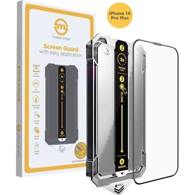 Apple iPhone 14 Pro Max Mobile Origin Bildschirmschutz - Transparent/Schwarzer Rand Apple iPhone 14 Pro Max Mobile Origin Bildschirmschutz - Transparent/Schwarzer Rand