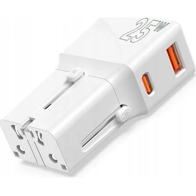Mobile Origin Reiseadapter - 25W EU/US/UK/AU - Kompakt & Schnell Mobile Origin Reiseadapter - 25W EU/US/UK/AU - Kompakt & Schnell