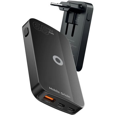 Chargeur Fin GaN III Mobile Origin - noir - 65W - Adaptateur USB Chargeur Fin GaN III Mobile Origin - noir - 65W - Adaptateur USB