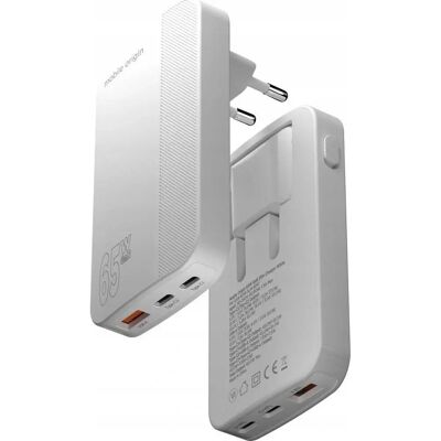Chargeur Mince GaN III Mobile Origin - 65W, USB, Blanc Chargeur Mince GaN III Mobile Origin - 65W, USB, Blanc