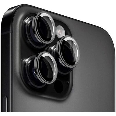 Mobile Origin iPhone 16 Pro / Max Kameralinse Schutz - Schwarz Mobile Origin iPhone 16 Pro / Max Kameralinse Schutz - Schwarz