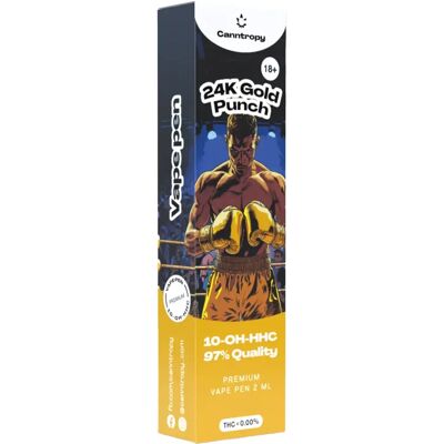 Canntropy Gold 24K Vape Pen 10-OH-HHC 97% - Fruchtiger Punch - Vape Pen Canntropy Gold 24K Vape Pen 10-OH-HHC 97% - Fruchtiger Punch - Vape Pen