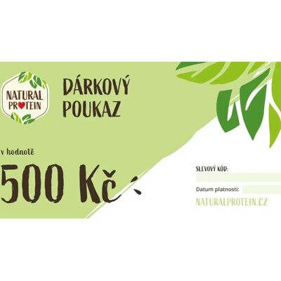 Dárkový poukaz Natural Protein - 20/40/80 EUR Dárkový poukaz Natural Protein - 20/40/80 EUR