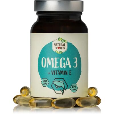 Natural Protein Omega 3 + Vitamin E - 3 kusy Natural Protein Omega 3 + Vitamin E - 3 kusy