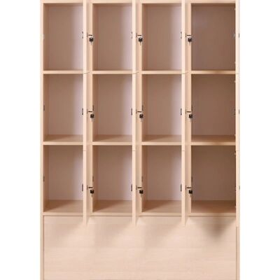 B2B Partner Birke Holzspind mit 12 Fächern - Schrank B2B Partner Birke Holzspind mit 12 Fächern - Schrank
