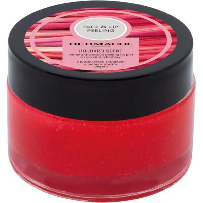 Dermacol Gesicht & Lip Peeling Rhabarber - Peeling für empfindliche Haut - 50ml Dermacol Gesicht & Lip Peeling Rhabarber - Peeling für empfindliche Haut - 50ml