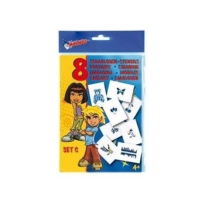 Pochoir Artistique Malinos 300997 - Ensemble de 8 pour enfants Pochoir Artistique Malinos 300997 - Ensemble de 8 pour enfants