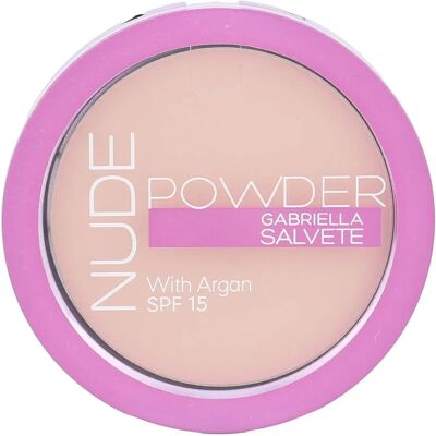 Gabriella Salvete Nude Light Nude Pressed Powder SPF 15 - Powder Gabriella Salvete Nude Light Nude Pressed Powder SPF 15 - Powder