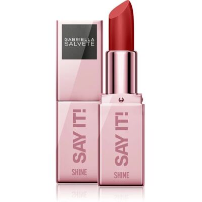 Gabriella Salvete Say It! And Shine! Lipstick - Long-lasting, High pigmentation, Glossy finish Gabriella Salvete Say It! And Shine! Lipstick - Long-lasting, High pigmentation, Glossy finish
