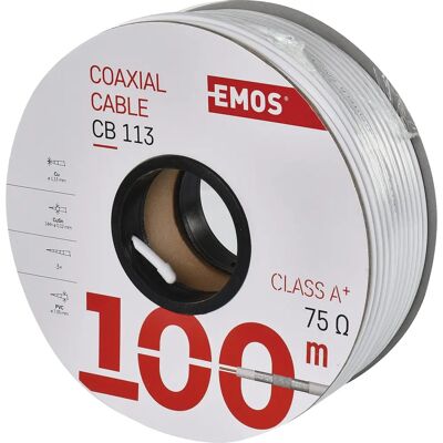 Emos CB113 Cable coaxial - 100m Emos CB113 Cable coaxial - 100m