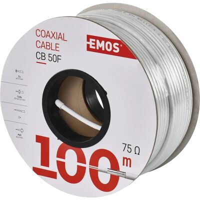 EMOS Kabel koaksjalny CB50F 100m - Kabel koaksjalny EMOS Kabel koaksjalny CB50F 100m - Kabel koaksjalny