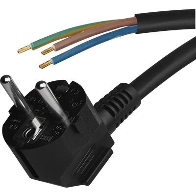 Emos Stromkabel - 2m PVC Isoliert, Schwarz, 3x1.5mm2 - Stromkabel Emos Stromkabel - 2m PVC Isoliert, Schwarz, 3x1.5mm2 - Stromkabel