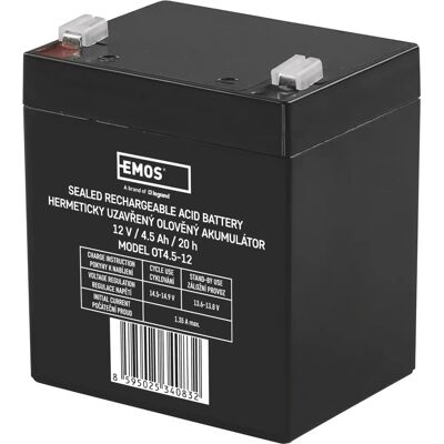 Emos 1201000700 - Oplaadbare loodzuurbatterij - 12 V, 4,5 Ah Emos 1201000700 - Oplaadbare loodzuurbatterij - 12 V, 4,5 Ah