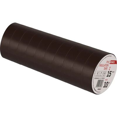 EMOS 15mm PVC Isolierband - 10M - Braun EMOS 15mm PVC Isolierband - 10M - Braun