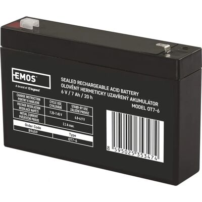 Emos 6V 7Ah Batería de plomo-ácido sin mantenimiento - Tipo de producto Emos 6V 7Ah Batería de plomo-ácido sin mantenimiento - Tipo de producto