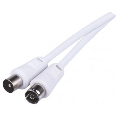 Cable coaxial Emos SB3007 - 7,5 m Blanco IEC - Cable de antena Cable coaxial Emos SB3007 - 7,5 m Blanco IEC - Cable de antena