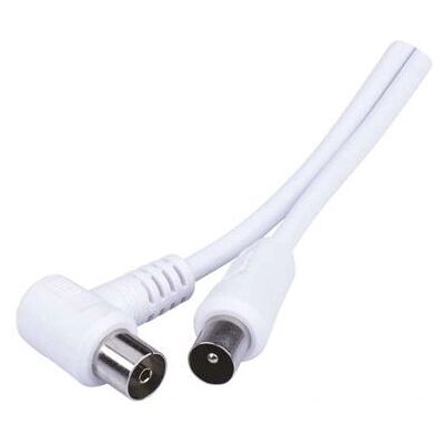 Emos SB3115 coaxiale kabel - 15m IEC Wit Emos SB3115 coaxiale kabel - 15m IEC Wit