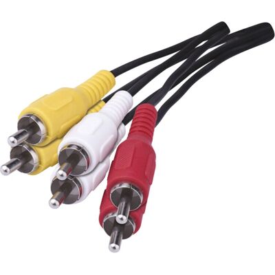 EMOS - SB4201 - 1.5 m - 3 RCA - Cavo video EMOS - SB4201 - 1.5 m - 3 RCA - Cavo video