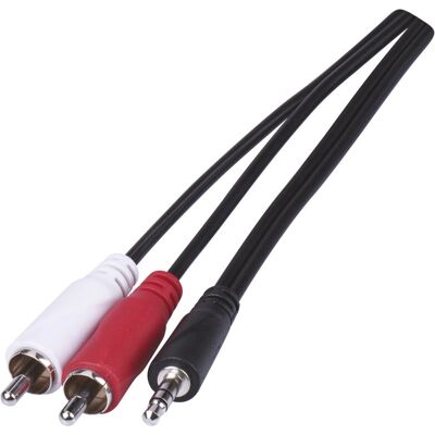 Emos - SB5303 - 3 m - 2x RCA auf 3,5 mm Stereo - Audio cable Emos - SB5303 - 3 m - 2x RCA auf 3,5 mm Stereo - Audio cable