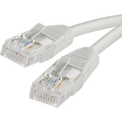 Emos S9124 - Câble réseau UTP Cat 5E 3M Gris - Publicité Emos S9124 - Câble réseau UTP Cat 5E 3M Gris - Publicité