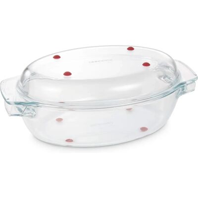 Fuente ovalada para hornear TESCOMA GrandCHEF con tapa - Vidrio 35x21cm Fuente ovalada para hornear TESCOMA GrandCHEF con tapa - Vidrio 35x21cm