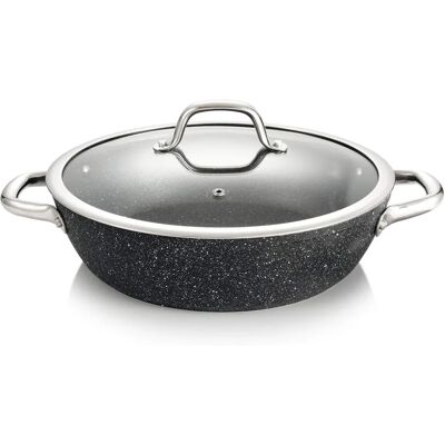Sartén profunda TESCOMA PRESIDENT Stone con tapa - Sartén Sartén profunda TESCOMA PRESIDENT Stone con tapa - Sartén