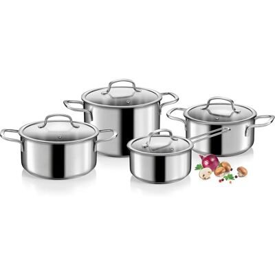 Tescoma Edelstahl-Kochgeschirrset - 8 Teile für Induktion Tescoma Edelstahl-Kochgeschirrset - 8 Teile für Induktion